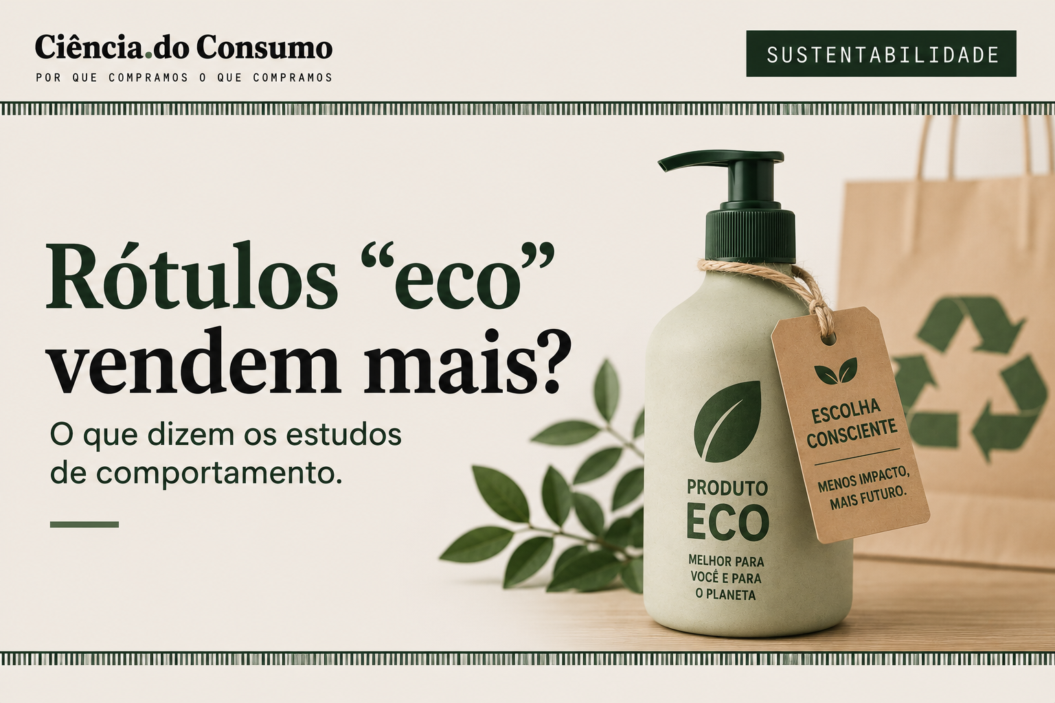 Rótulos “eco” vendem mais? O que dizem os estudos de comportamento