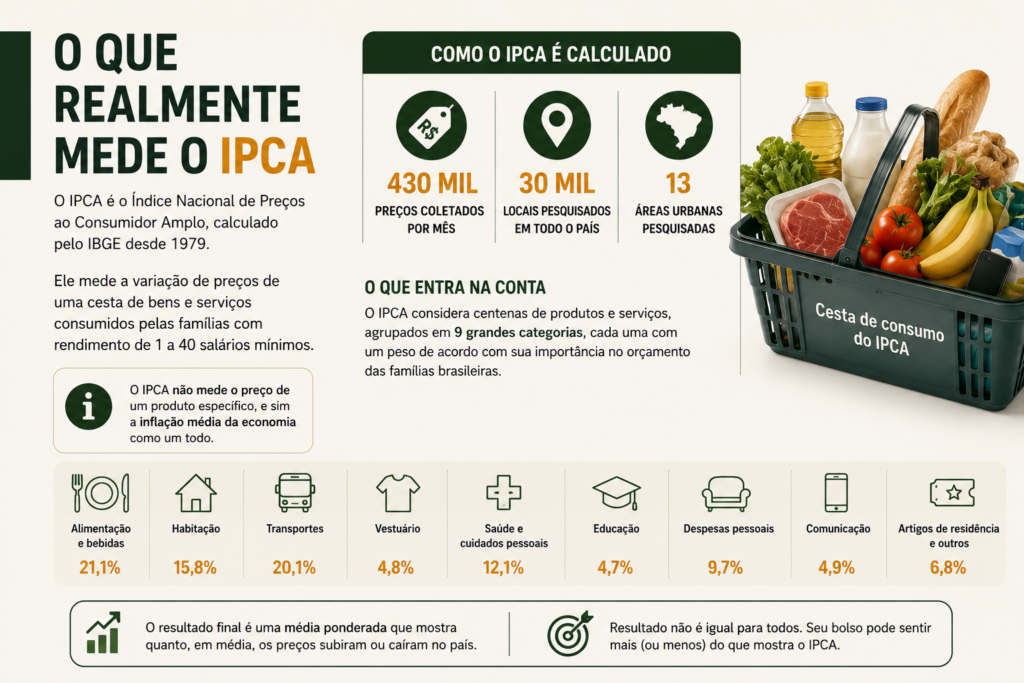 Comparação de preços de alimentos no carrinho de compras, exemplo do dia a dia da inflação percebida