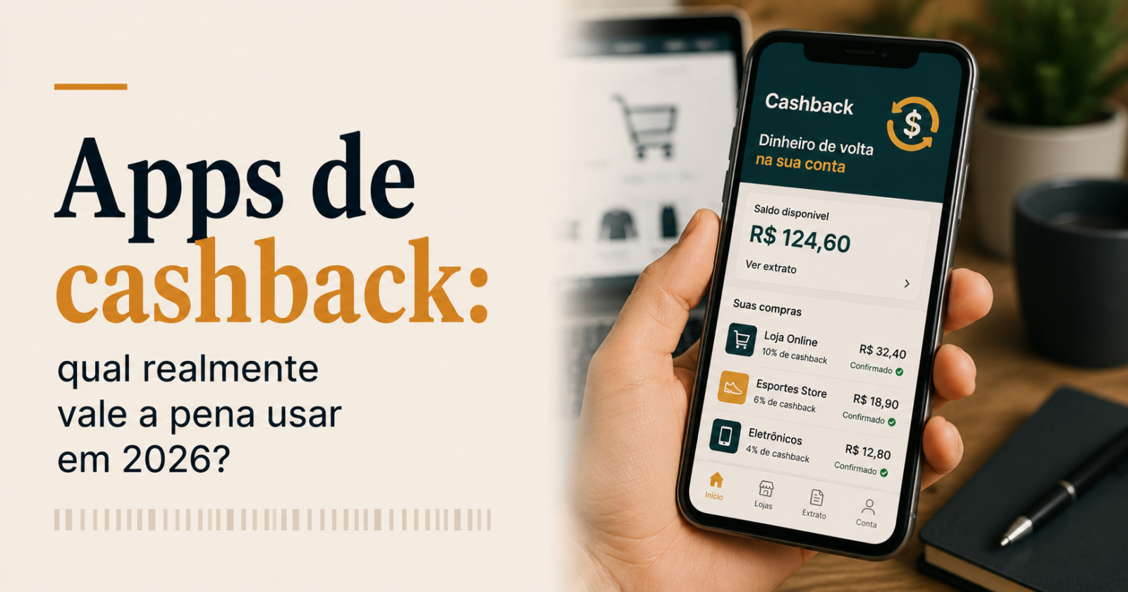 Apps de cashback: qual realmente vale a pena usar em 2026