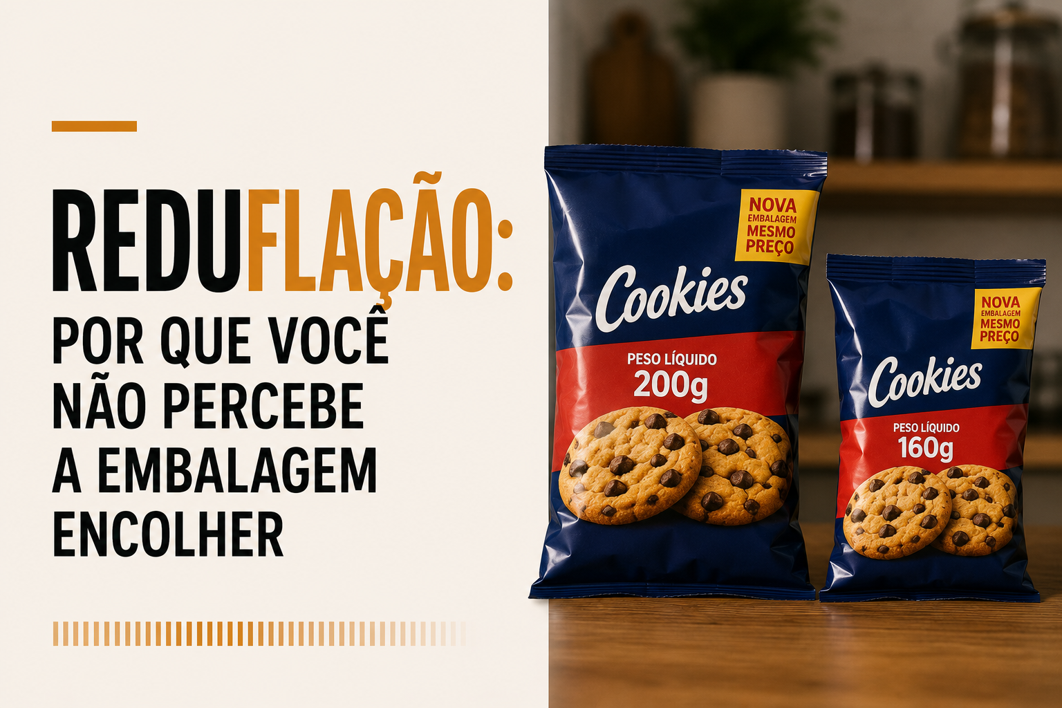 Reduflação: por que você não percebe quando a embalagem encolhe