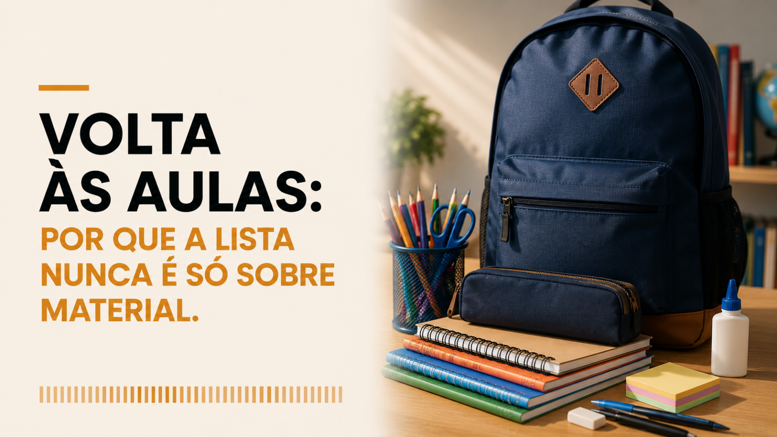 Volta às aulas: por que a lista de material nunca é só sobre material