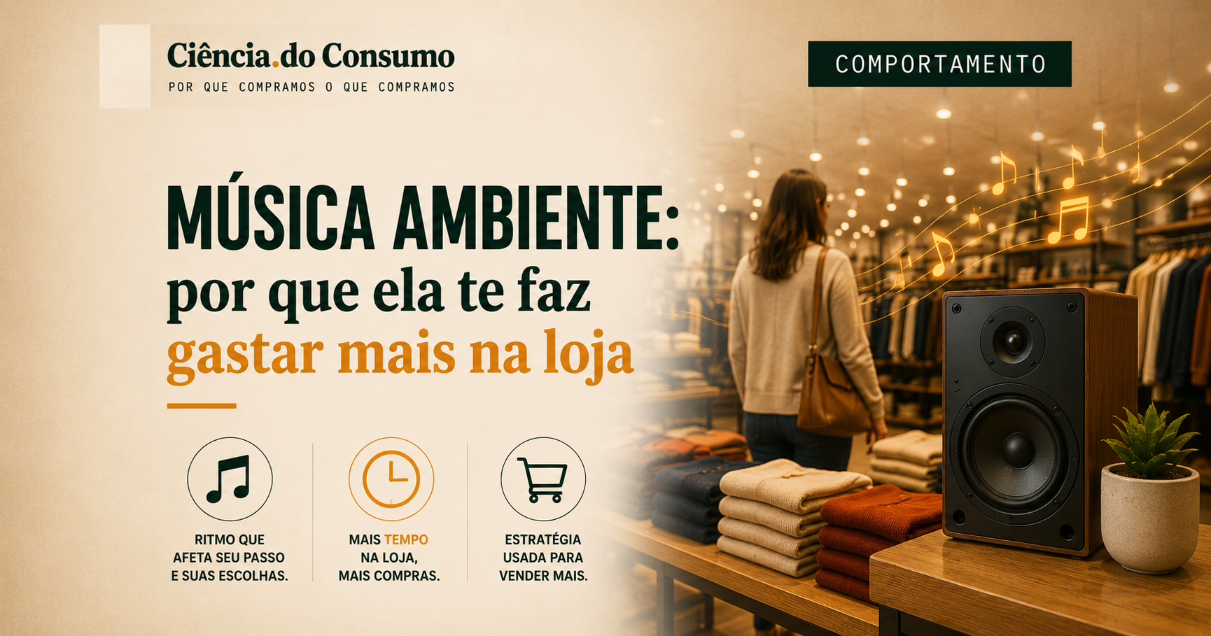 Música ambiente: por que ela te faz gastar mais na loja