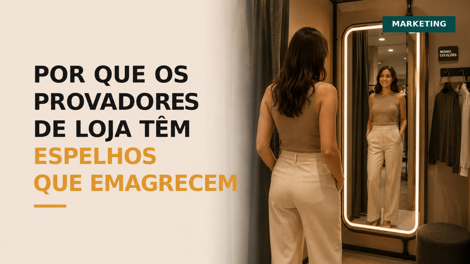 Por que os espelhos de provador parecem emagrecer você?