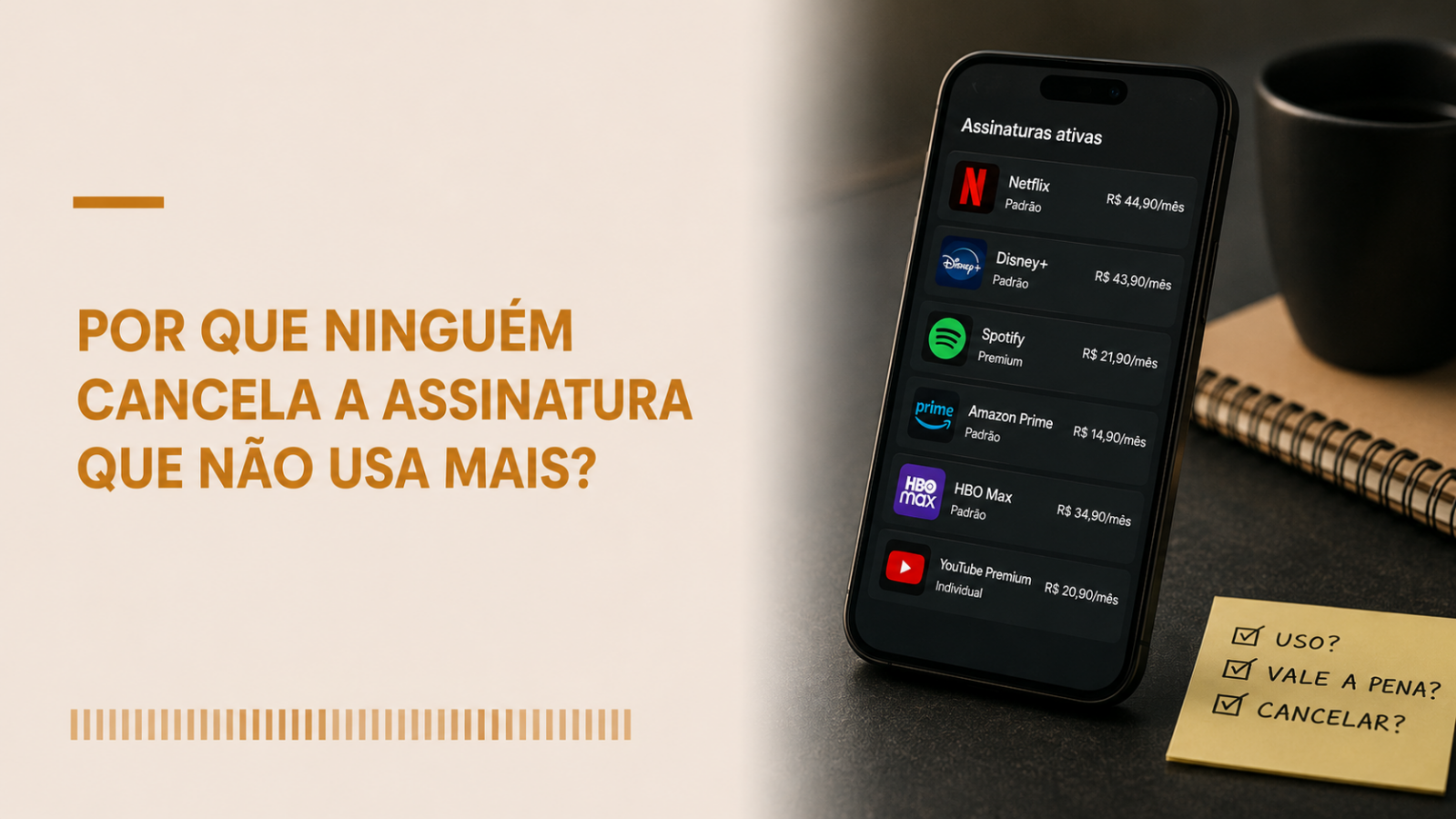 Viés do status quo: por que ninguém cancela assinatura de streaming que não usa mais